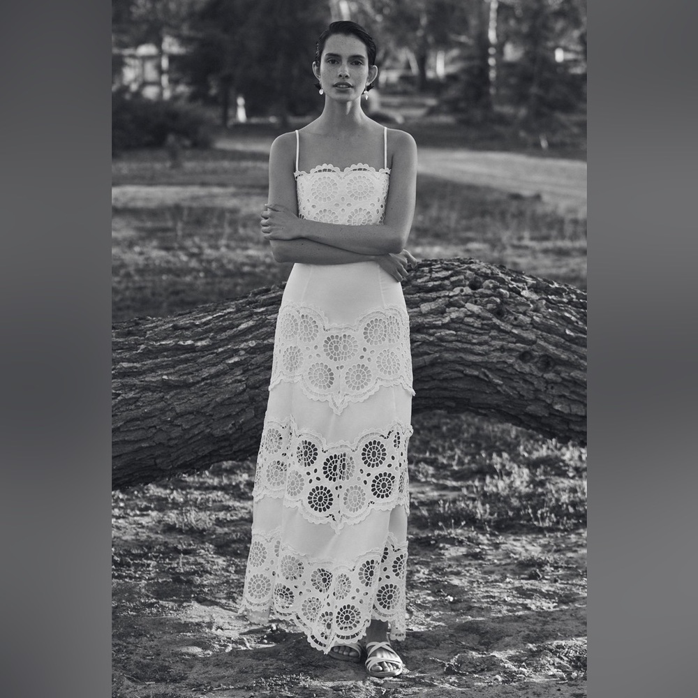 Anthropologie Raissa Lace Midi Skirt Size Small AND top (size M)